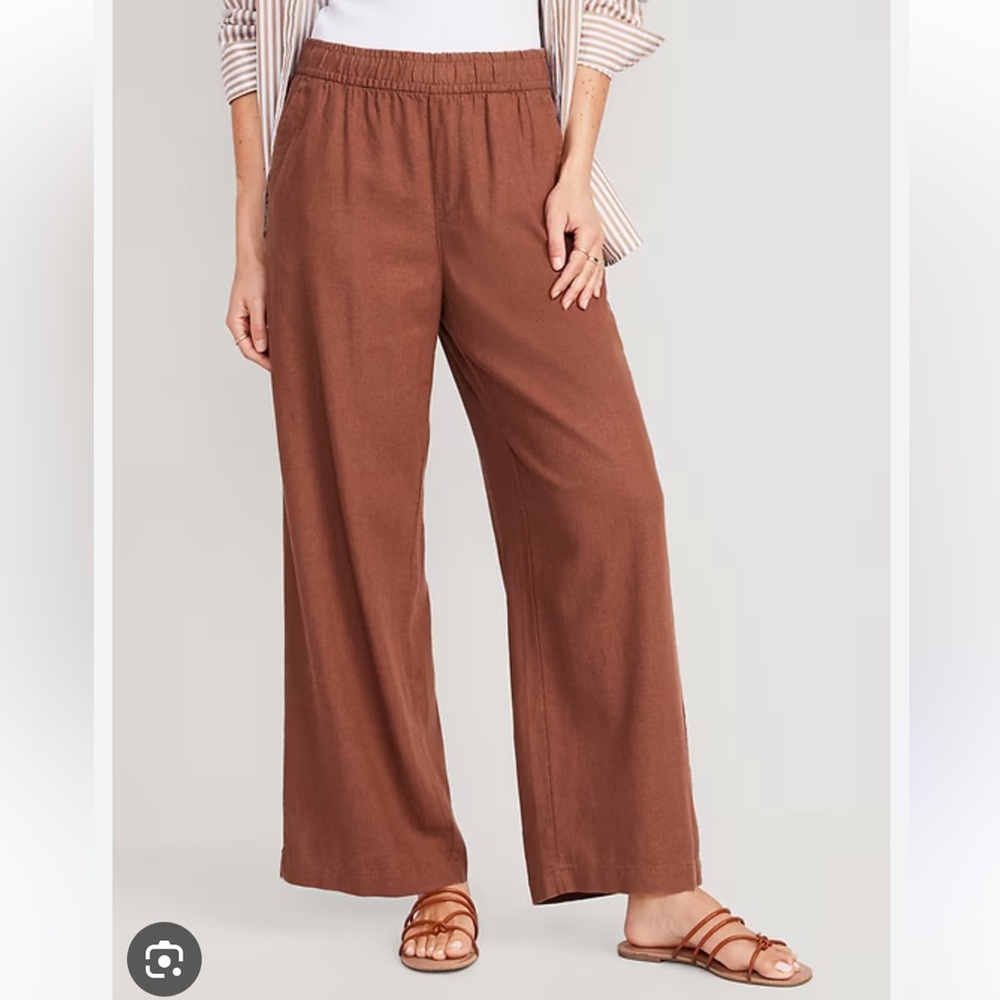 NWOT Old Navy Linen Blend Wide Leg Pants in Maplewood, S